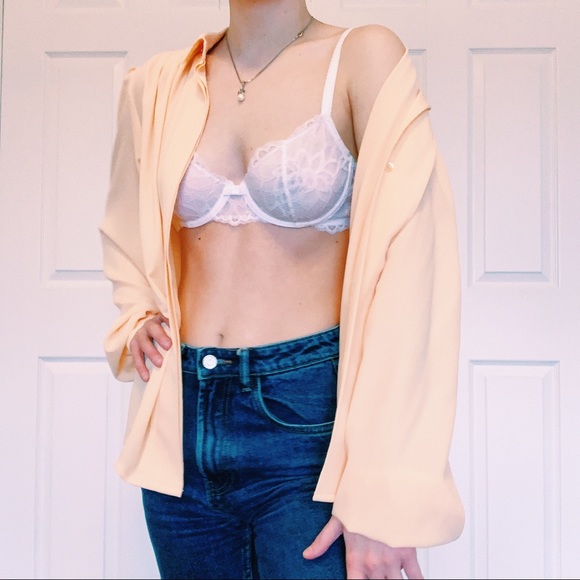 Cream Vintage 80s Blouse - Picture 5 of 8